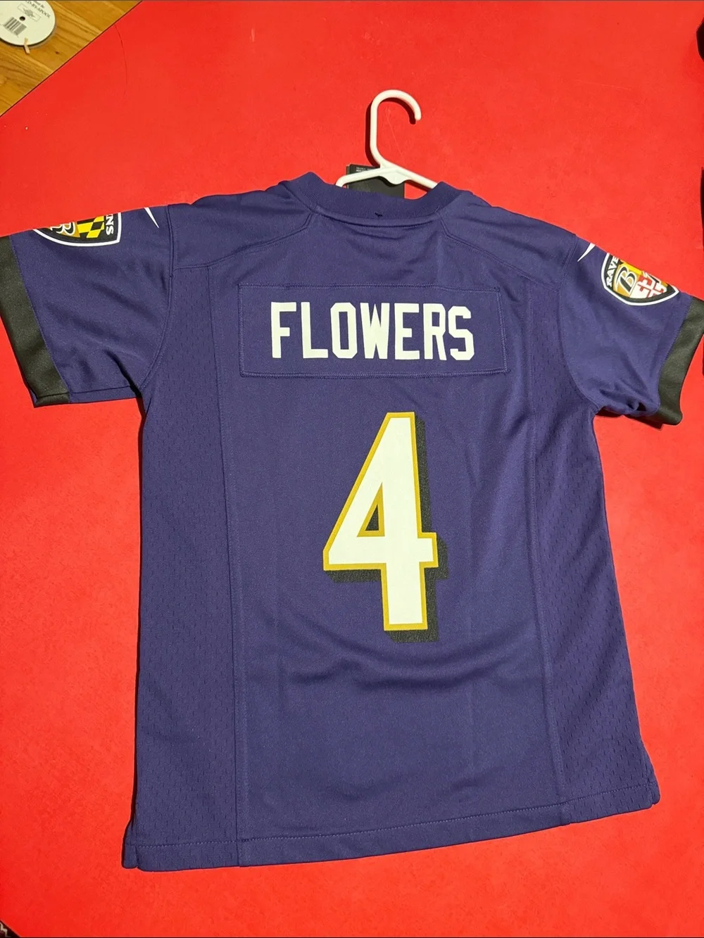 NWT Nike Kids Baltimore Ravens Purple and Gold Jersey #4.